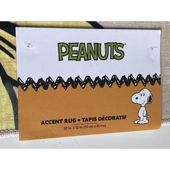 Peanuts Accent Rug Snoopy Be Thankful 20 X 32" Fall Thanksgiving Sunflowers NEW - Picture 4 of 8